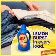 Ajax SBG Advanced Laundry Detergent Linen & Lemon Scent, 134oz (Pack of 2) – Totally Awesome Stain & Odor Remover, HE Compatible, Concentrated Liquid, 178 Loads, Color-Safe, Long-Lasting Freshness