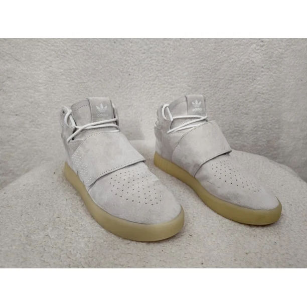 Ad-id-as Tubular Invader Strap Men Sneakers 10 Clear Brown Suede Comfort Shoes