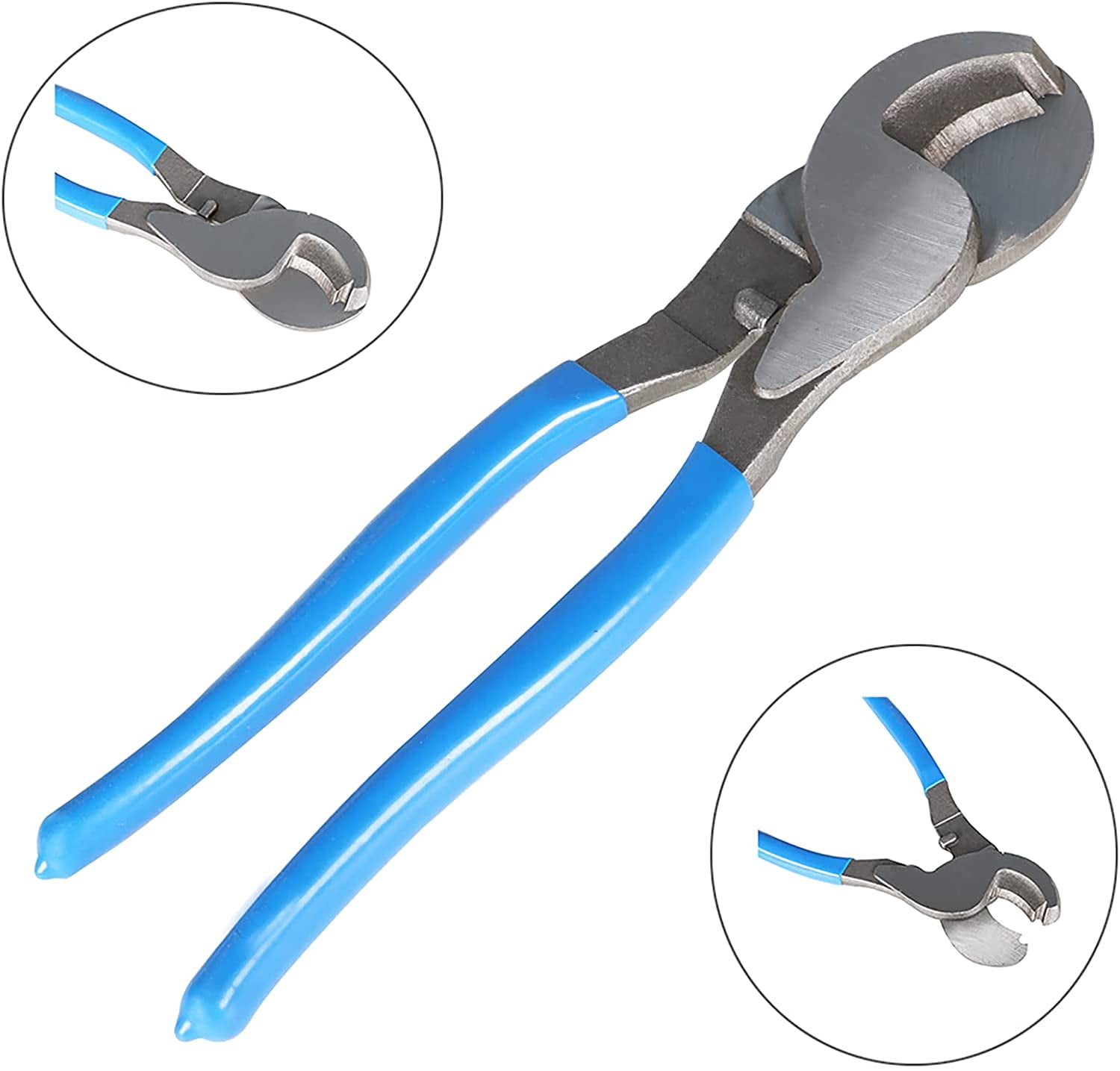 findmall 6-50mm² Battery Cable Lug Crimper Tool Wire Crimping Tool Pliers with Cable Cutter for 10, 8, 6, 4, 2 and 1/0 AWG Crimping Wire Cable Wire Cable Cutting and Crimper