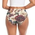 thumbnail image 4 of Women's Underwear Burgundy Hydrangeas Hipster Panties Underwear for women, Medium, 4 of 9