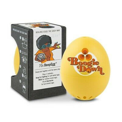 Brainstream BeepEgg Egg Timer Edition Cook Perfect Soft Medium or Hard Boiled Eggs To Your Favorite Tunes Singing and Floating Egg Timer New York COMINHKPR79415