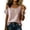 Coffee-short sleeve tops, variant on Womens Off Shoulder Blouse Casual Round Neck T Shirts Trendy Striped Short Sleeve Tops Basic Tunics Shirt