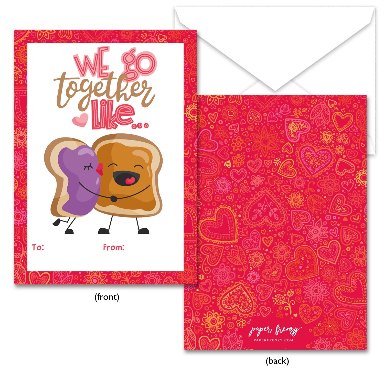 NobleWorks Funny Cat Valentine's Day Cards - Pack Of 3 Humorous Greeting Cards With Envelopes