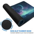 thumbnail image 5 of Blue Purple Galaxy Nebula Universe Space Gaming Mouse Mat,Rectangle XX Large Non-Slip Rubber Gaming Mouse Pad with Stitched Edges, Office Mouse Pad for Women Men Kids, 31.5x15.7, 5 of 7