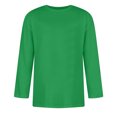thumbnail image 3 of hlysgo Mens 3/4 Sleeve Shirts Sport Tops for Men Casual Solid Color Crewneck Tshirts Big and Tall Three Quarter Length Sleeve Going Out Basic Tee Green XL, 3 of 4