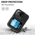 thumbnail image 3 of Compatible For GoPro Hero 13 Black Waterproof Case Chest Strap Tempered Glass Screen Protector with Selfie Stick Accessories Kit, 3 of 5