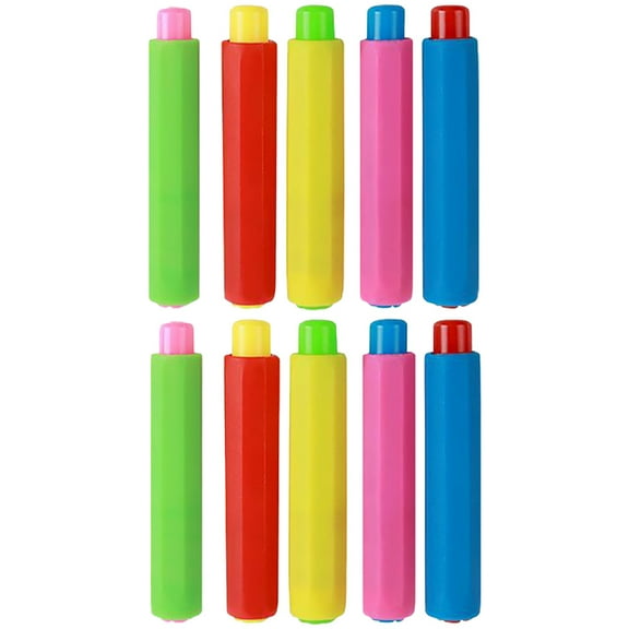 10Pcs Plastic Chalk Holder Classroom Chalk Clip Dust-free Chalk Holders Clip Reusable Chalk Clamp
