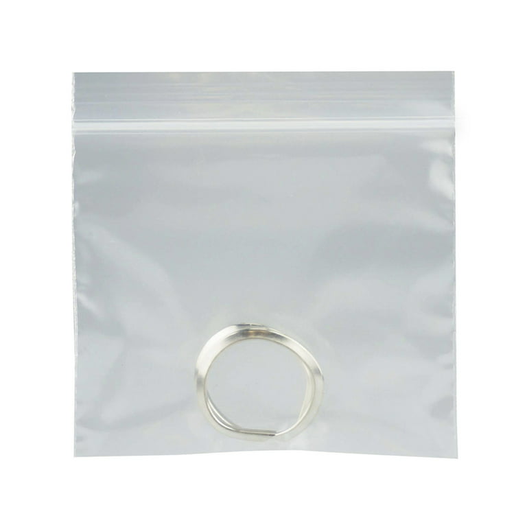 3 x 3 Clear Plastic Zipper Bags - High Clarity, Jewelry [ZC33]