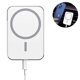 thumbnail image 2 of Cargador de coche inalámbrico magnético compatible con teléfonos móviles Apple iPhone 8 y superiores compatible con teléfonos móviles de carga inalámbrica HuaweiBlanco Fokelyi 223249-1, 2 of 7