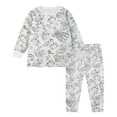 thumbnail image 3 of AJIWYH Girl Pajama Set,Kid DIY Hand Painted Homewear Set Colouring Pajama Sets for Boy and Girl Can Play With and Wear Christmas Nightgown Girls(4-5 Years), 3 of 4
