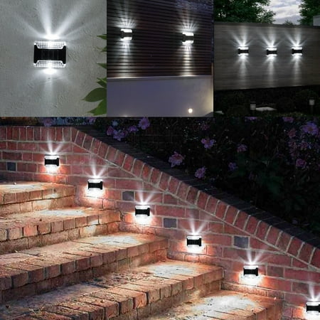 

Innens 4-32pcs Solar Deck Lights Outdoor Waterproof LED Steps Lamps For Stairs Fence