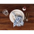 thumbnail image 3 of Vargottam Collection de Luxe Linge de Table Décor Serviette en Coton Tissu Imprimé Serviettes Réutilisables Ensemble de 4, 20 X 20 - Floral Aquarelle Monochrome, 3 of 6