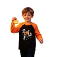 thumbnail image 4 of WAYUTE Halloween Kids Boys Pumpkin Cartoon Print Long Sleeve Crewneck Shirts for Toddler Boy Fall Breathable Tunic Tee Casual School,Orange,Size 2-3 Y, 4 of 4