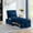 Navy, variant on 4 In 1 Multi Single Bed, Navy. Adjustable For Relaxed Posture. Chaise Lounge. Space Saving. Fine Velvet. Frame. Easy Assembly Navy Bed With Storage Pockets. Optimal Rest. Convertible Saving Design.