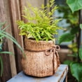 thumbnail image 4 of Ribbon Bag Style Concrete Garden Pot, 4 of 12