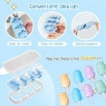 thumbnail image 4 of Paquete de 3 moldes reutilizables de silicona para helado de dibujos animados, moldes para helado para bebés sin BPA con tapa de silicona y mango para paletas y helado casero., 4 of 5