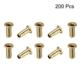 thumbnail image 3 of Unique Bargains Hollow Rivet,3mm x 8mm Through Hole Copper Hollow Rivets Grommets Double-sided Circuit Board PCB 200 Pcs, 3 of 3