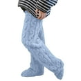 thumbnail image 2 of Women Knee High Fuzzy Socks Women Thigh High Leg Warmer Winter Warm Socking Leg Cover Home Knee Socks for Women Girls Home Leg Socks Women, 2 of 7