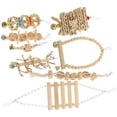 thumbnail image 3 of 8Pcs Bird Parrot Toy Bird Cage Stand Chewing Perch Parrot Swing Toy Foraging Toy, 3 of 8