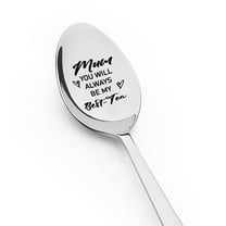 Mom Mothers Mother's Day Gifts from Daughter Son, Mother Birthday Gift for Mom Mum You Will Always be My Best-Tea Spoon for Tea Lovers Gifts for Step Bonus Mom Teaspoon for Mother Gift