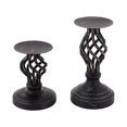 thumbnail image 1 of 156E Candelabros vintage de metal para velas de pilar - Juego de 2 candelabros para regalos, bodas, 1 of 5