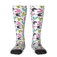 thumbnail image 1 of Fotbe Funny Chicken Calcetas Divertidas Estampadas para Hombre y Mujer, Calcetas de Algodón hasta la Rodilla para Caminar, Correr, Enfermería y Embarazo, 1 of 6