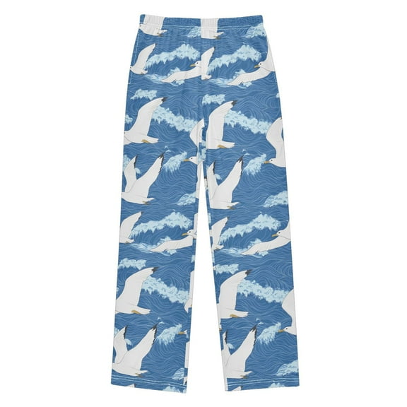 joogoo Seagulls Wavy Pajama Pants Pj Bottoms Sleepwear Lounge L