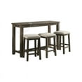 thumbnail image 2 of Picket House Furnishings Stanford Multipurpose Wood Bar Table Set in Gray, 2 of 20