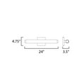 thumbnail image 4 of Soprano 1 - Light Polished Chrome Chrome Modern Glass And Metal Wall Sconce, 4 of 5