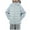 Blue, variant on Pure Color Casual Light Down Jacket Mid-Size Children's Thick Zipper Short Cardigan Jacket Long Sleeve Hooded Jacket For Travel, Holidays, Snowman Building_Blue_4-5 Years