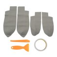 thumbnail image 1 of Juego de 4 fundas de microfibra para reposabrazos de puerta delantera y trasera de coche, de cuero, de repuesto para CRV 2007-2011Gris, 1 of 14