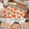 thumbnail image 5 of Thanksgiving Fall Entryway Rug 2'x3'&nbsp; Non Slip Front Door Mats, Farmhouse Autumn Orange Pumpkin Entrance Rugs Indoor Outdoor Carpet, Washable Floor Mats Small Area Rug for Bedroom Kitchen, 5 of 8