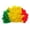 E, variant on Colorful Football Fan Wig, Vibrant Clown Hair Piece for Sports Events and Parties, Fun Spirit Headwear for Performances and Stadium Games, Stretchable One-Size Fits Most, Multi-Color