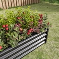 thumbnail image 6 of Jopath 2PCS Black Metal Raised Garden Bed, Rectangle Raised Planter for Flowers Plants Vegetables Herb 4x2x1Ft, 6 of 7