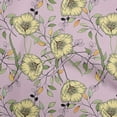 thumbnail image 1 of oneOone Georgette Viscose Purple Fabric Floral Craft Projects Decor Fabric Printed By The Yard 42 Inch Wide-YE, 1 of 1