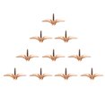 thumbnail image 3 of 10 PCS Papel Crane Forma Horquillero Encantos Papel de cobre Grúa Colgante Play Clip Discos, 3 of 6