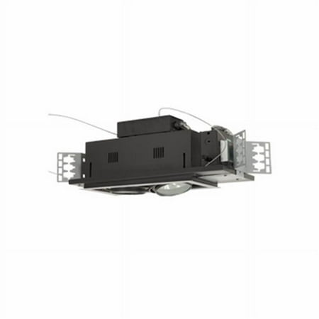 

Jesco Lighting 2 - Light Double Gimbal Linear Recessed Low Voltage Fixture - Silver Trim/Black Gimbal/Black Interior