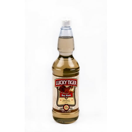 Lucky Tiger Bay Rum Aftershave Lotion, 16 Oz