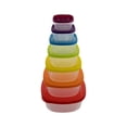 thumbnail image 1 of Contenedores Para Alimentos Ideen De Plástico Cuadrados Juego De 7 Piezas 200 a 5200 ml, 1 of 4