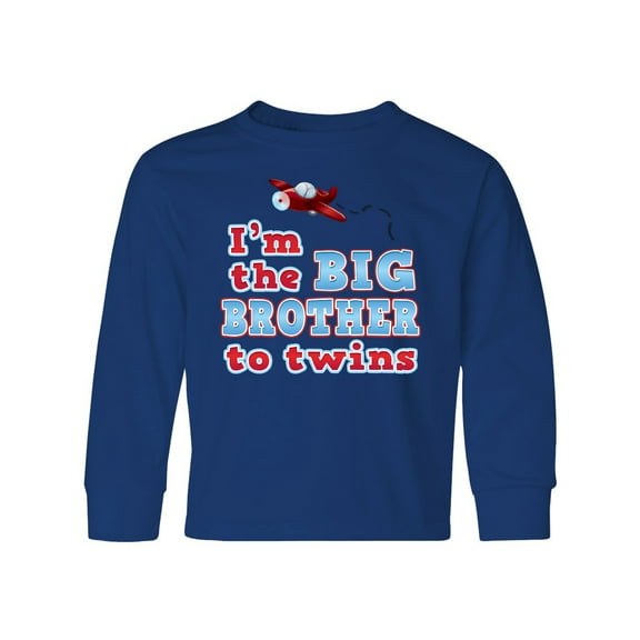 Inktastic I'm the Big Brother to Twins. Long Sleeve Youth T-Shirt
