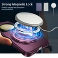 thumbnail image 6 of for Samsung Galaxy Z Flip 3 5G Phone Case, Magnetic 360 Rotating Ring Kickstand Frosted Hard PC Case with Wireless Charging Compatibility for Samsung Galaxy Z Flip 3 5G, Winered, 6 of 11