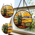 thumbnail image 2 of TIELUTT Stained Glass Window Hanging with Hanging for Centerpieces Strong and Stretchy String .5 Stained Glass Packages Transparent String for Hanging Door Christmas Decorations Hanging, 2 of 6