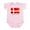 Petal Pink, variant on CafePress - Rodgrod Med Flode Infant Bodysuit - Baby Light Bodysuit, Size Newborn - 24 Months