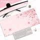 thumbnail image 2 of Alfombrilla de ratón rosa con flores de cerezo para ordenador de casa, alfombrilla grande para ratón de Pc, alfombra artística para teclado Sakura, alfombrilla de escritorio, accesorios de oficina, 2 of 5