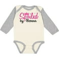 thumbnail image 3 of Inktastic Spoiled by Nonna Girls Long Sleeve Baby Bodysuit, 3 of 5