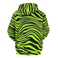 thumbnail image 3 of Zebra Animal Pattern Men's Women Vintage 3D Hooded Sweatshirt - All-Season Loose Fit Streetwear, 3 of 6