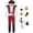 F, variant on Halloween Pirate Costume Set for Women Adult Hollow Out Backless Design Knitted Fabric Performance Suit for Holiday Party Stage Cosplay