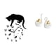thumbnail image 1 of Elegante Reloj De Pared Con Diseño De Gato Cisne, Silencioso, Analógico, Para Decoración De Sala De Estar, Granja, Comedor, Escuela, Estantería, Entrada, 1 of 8