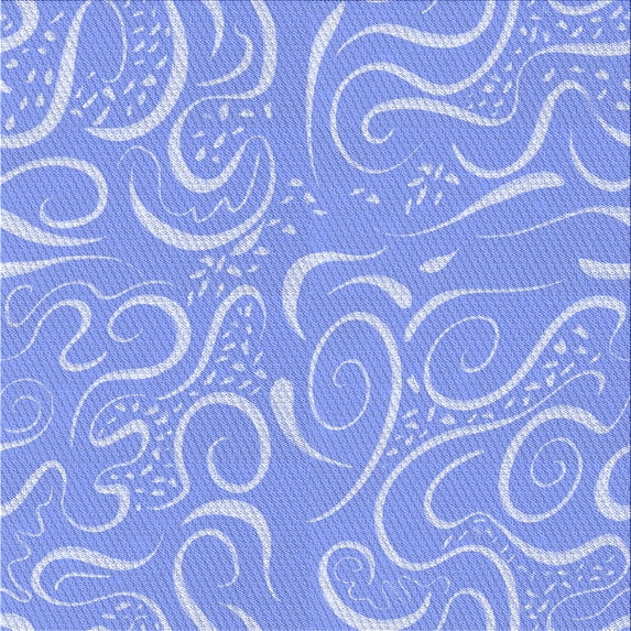 Ahgly Company Indoor Square Patterned Sky Blue Dress Blue Area Rugs, 4' Square