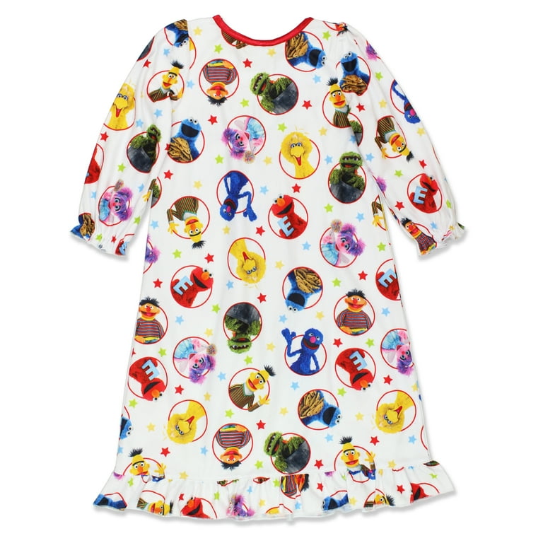 Sesame Street Elmo Infant Toddler Girls Granny Gown Nightgown